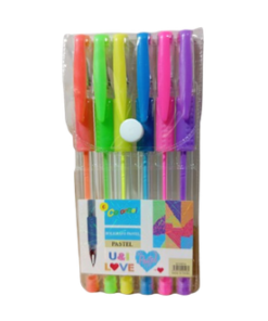 Lapicera pastel x6