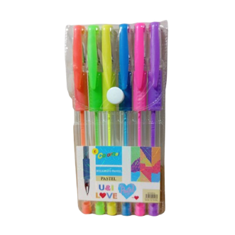 Lapicera pastel x6