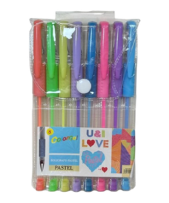 Lapicera pastel x8