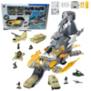 Set de vehiculo militar con base