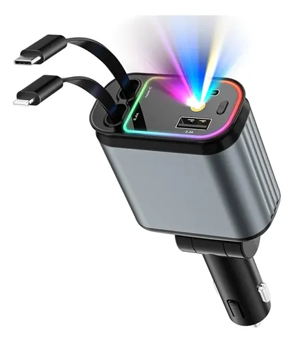 Cargador para auto 4 en 1