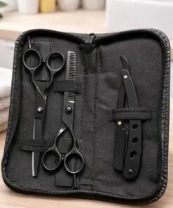 set tijera y navaja barberia