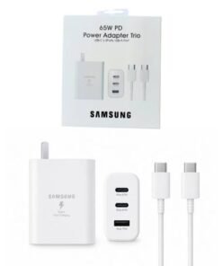 cargador Samsung trio 65w con cable