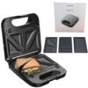 Sandwichera 3 en 1 SUONO Antiadherente Acero Inox