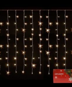 Lluvia Cortina Led Calida/fria 120 Luces 3Mts