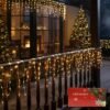 Lluvia Cortina Led 320 Luces 6 Mts Calida