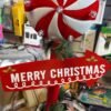 Cartel de chapa merry christmas led