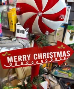 Cartel de chapa merry christmas led