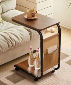 Mesa con ruedas y guarda libro