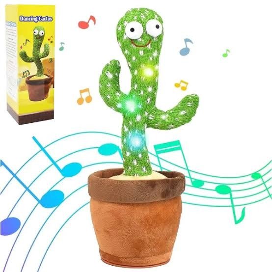 Juguete cactus bailarin y repite voz