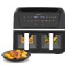 Freidora de aire doble ventana 9lt 1700w suono