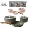 juego de olla mango desmontable 6 piezas