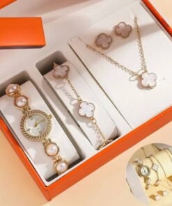 Reloj Analógico  + Joyeria con Estuche
