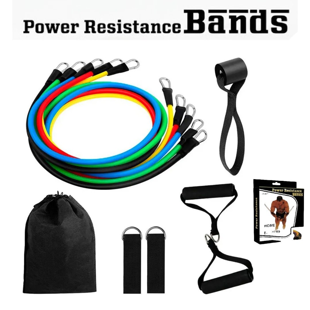 Kit para gym banda elastica