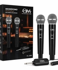 Microfono om doble inalambrico