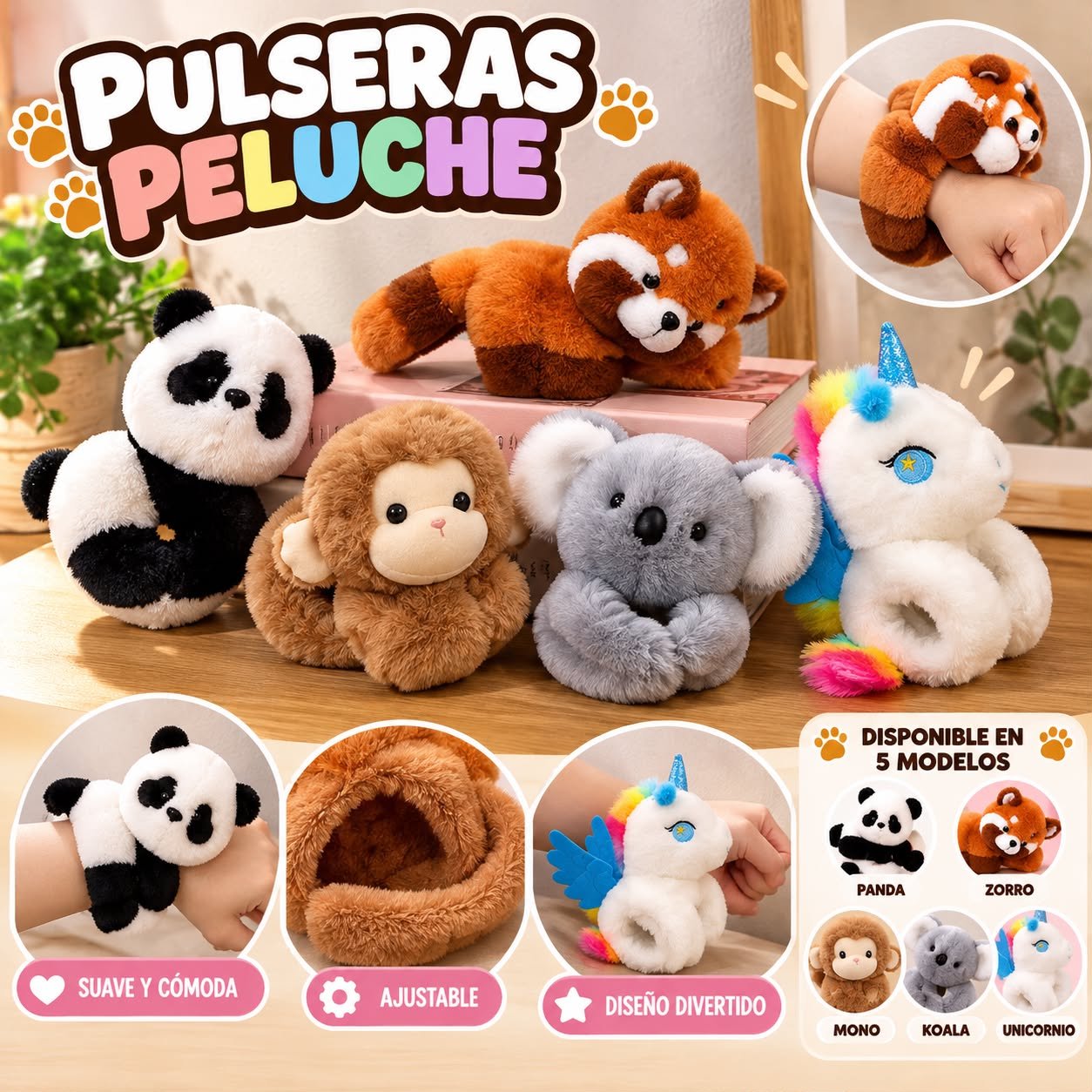 Pulsera peluche