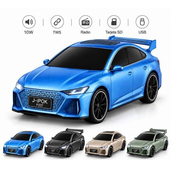 Parlante bluetooth diseño de auto